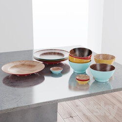 Tableware - Wood dishes ACRE 