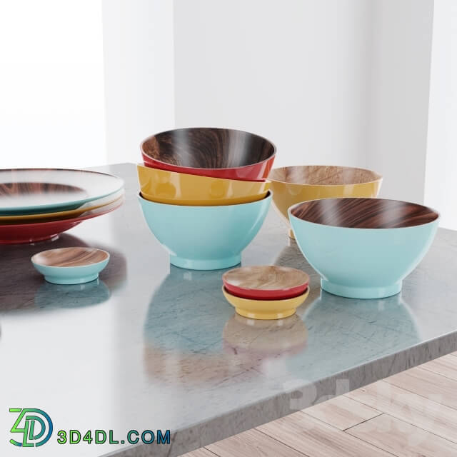 Tableware - Wood dishes ACRE