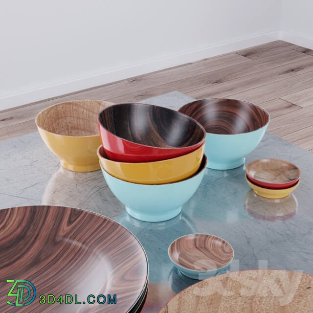 Tableware - Wood dishes ACRE