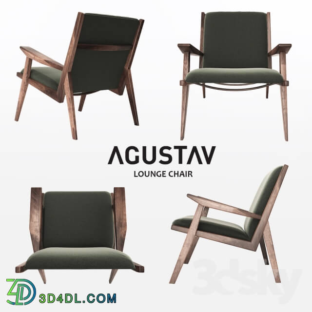 Arm chair - AGUSTAV lounge chair