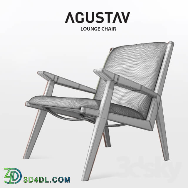 Arm chair - AGUSTAV lounge chair