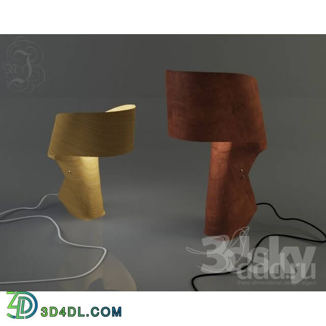 Table lamp - Wood lamp