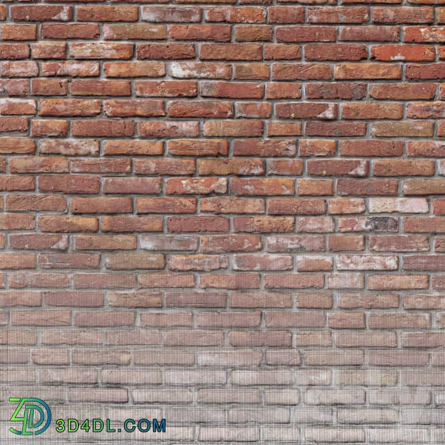 Other decorative objects - Old red brick wall