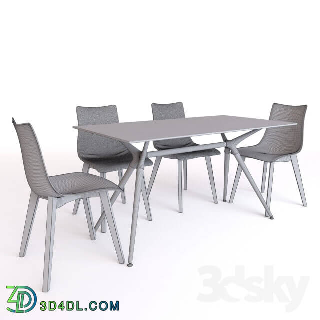 Table _ Chair - Chair NATURAL ZEBRA ANTISHOCK table NATURAL METROPOLIS