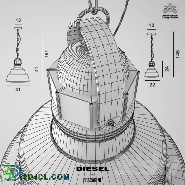 Ceiling light - Glas suspension lamp Diesel with Foscarini