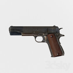 Weaponry - 1911 colt low poly 