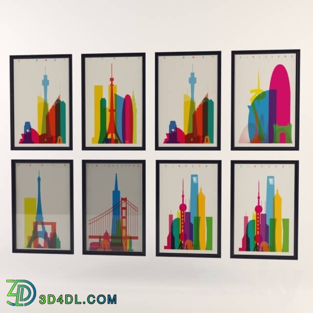 Frame - Colorful city of Yoni Alter.