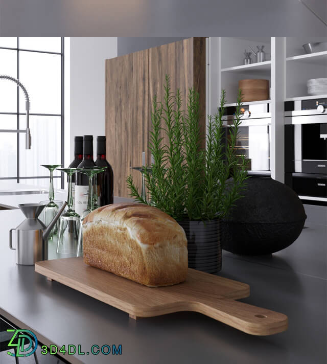 Kitchen - Kitchen NOLTE Legno _vray GGX_ corona PBR_