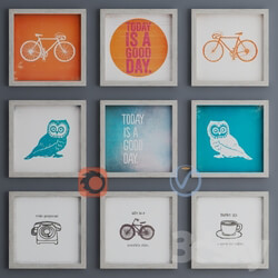 Frame - 9 Piece Framed Wall Art Set 