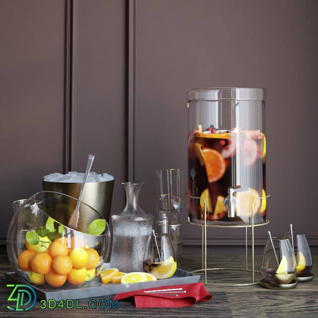 Food and drinks - Glass drink dispenser by Crate and Barrel