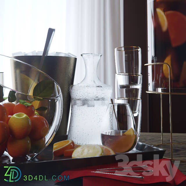 Food and drinks - Glass drink dispenser by Crate and Barrel
