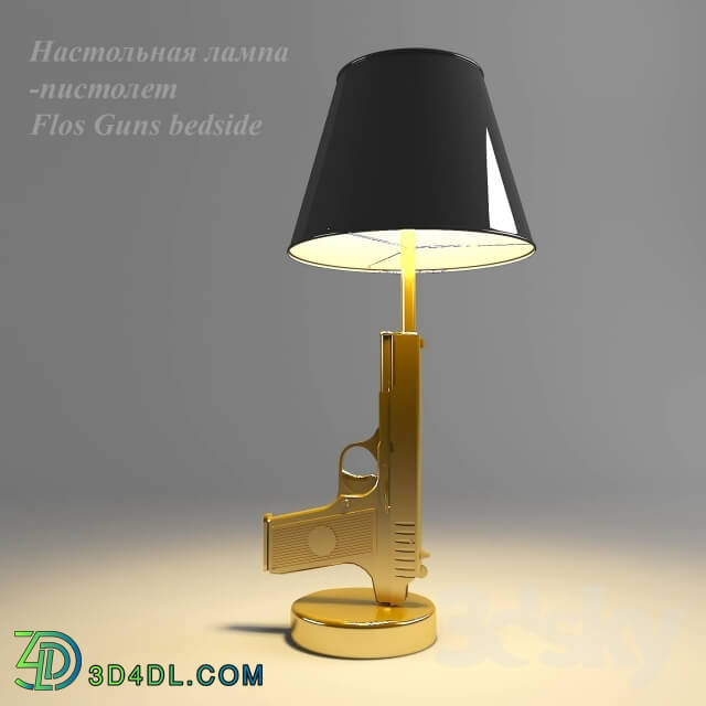 Table lamp - Table Lamp-gun Flos Guns bedside