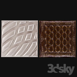 Other decorative objects - Decorative leather 3D panel 