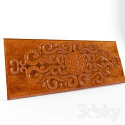 Decorative plaster - carved panel 