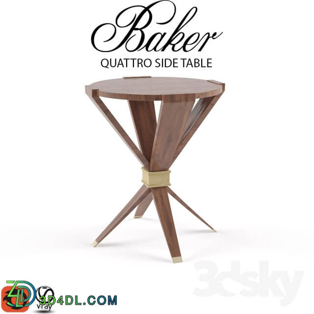 Table - Baker Furniture - Quattro Side Table