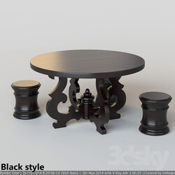 Table - French Country Round Dining Table 