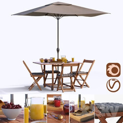 Table _ Chair - Set of garden furniture 