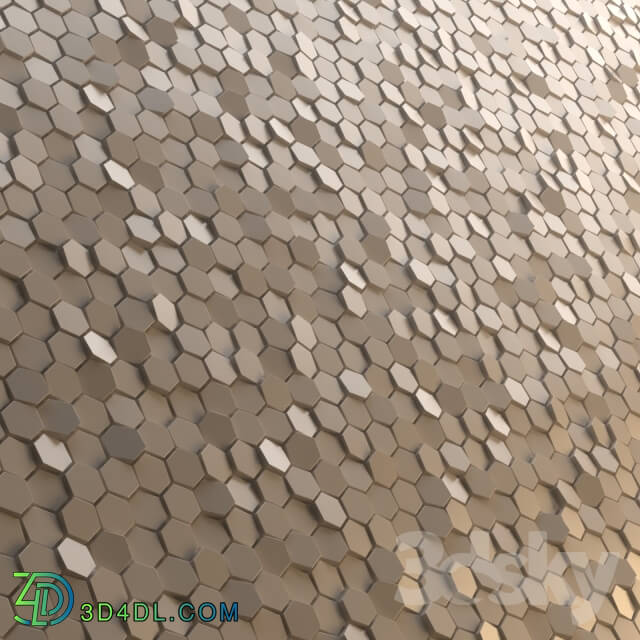 Other decorative objects - mutina decor panel honeycomb mosaics