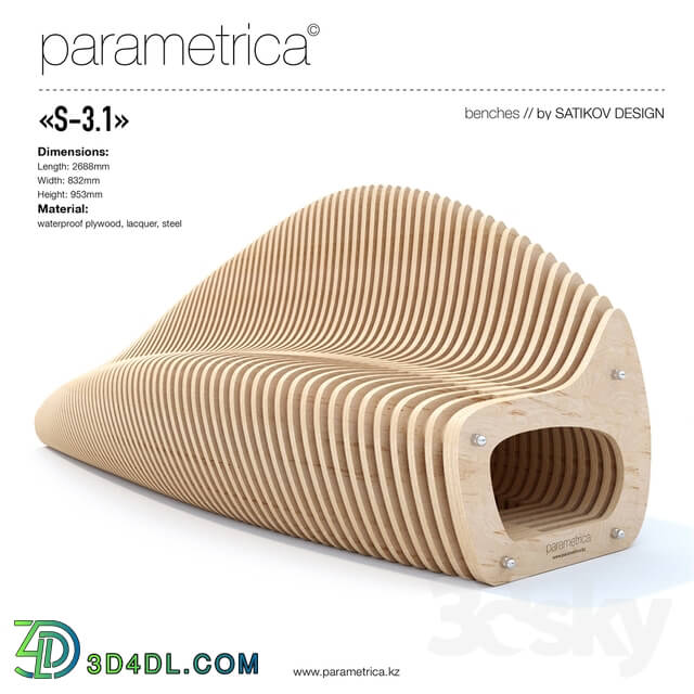 Other architectural elements - The parametric bench _Parametrica Bench S-3.1_
