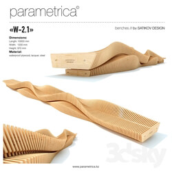 Other architectural elements - The parametric bench _Parametrica Bench W-2.1_ 