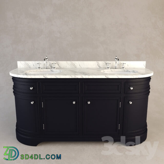 Bathroom furniture - RH ODEON DOUBLE VANITY SINK