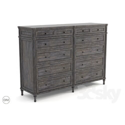 Sideboard _ Chest of drawer - Alden double dresser 8850-1127 