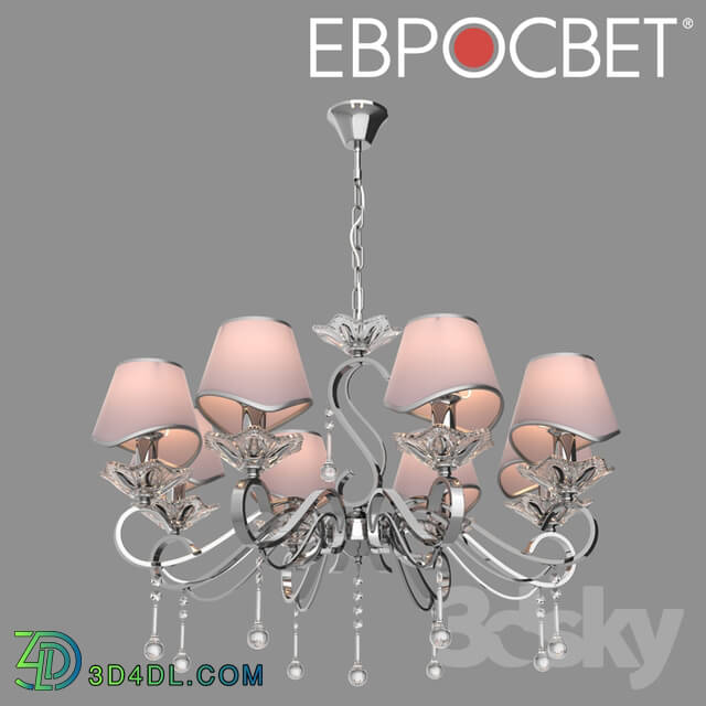 Ceiling light - OM Suspended chandelier with crystal Eurosvet 10085_8 Kelly
