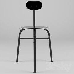 Chair - Chair 3 Legs - Black or White Color 