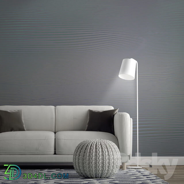 Wall covering - factura _ RADIOWAVE DARK