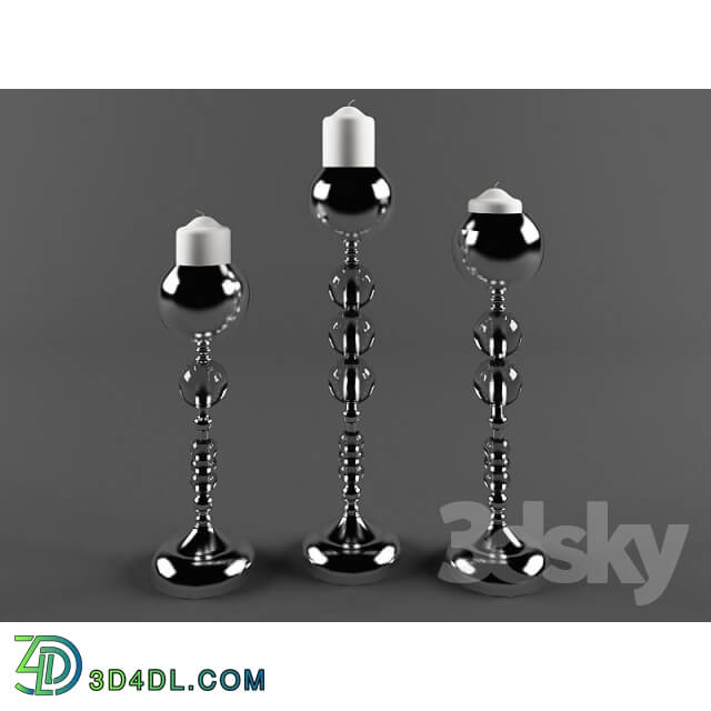 Miscellaneous - Candlesticks made of high-tech