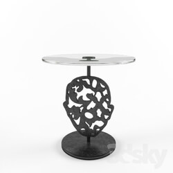 Table - Moooi _ Naval Brass Glass Top Table 