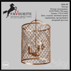 Ceiling light - Favourite 1026-3 p chandelier 