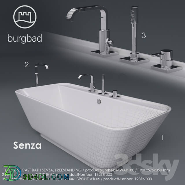 Bathtub - Burgbad Senza