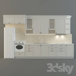 Kitchen - Kitchen with facades of Italion_ dolomite 