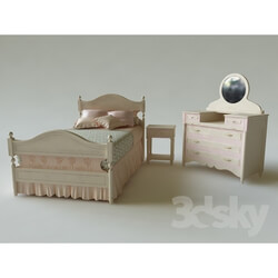 Bed - Bed_ chest of drawers for child 