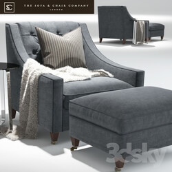 Arm chair - Renoir Armchair_Elypsis Table_The sofa and chair company 