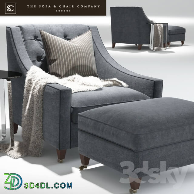Arm chair - Renoir Armchair_Elypsis Table_The sofa and chair company