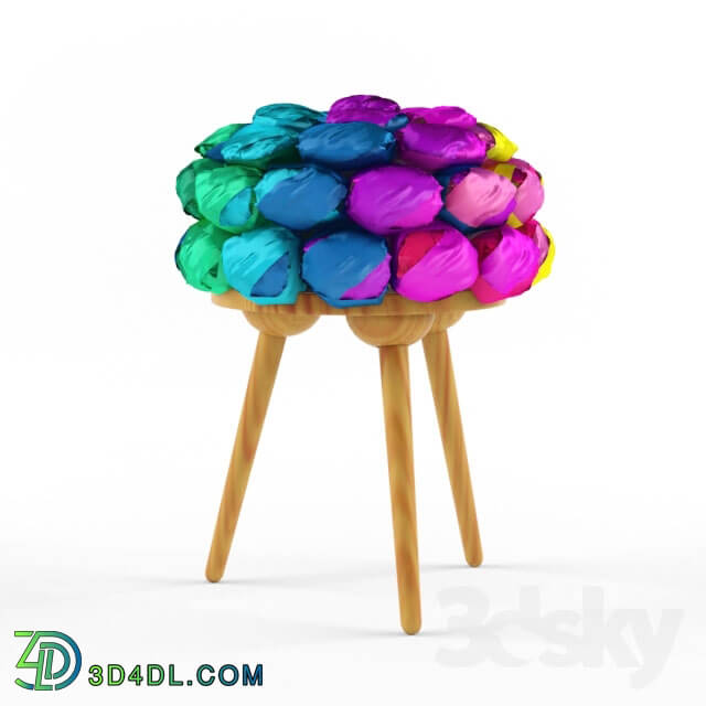 Chair - Recycled Silk Stool by Meb Rure Design Studio