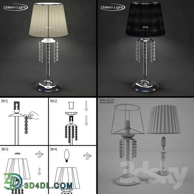 Table lamp - Odeon light nastolnaya lampa 2565_1T