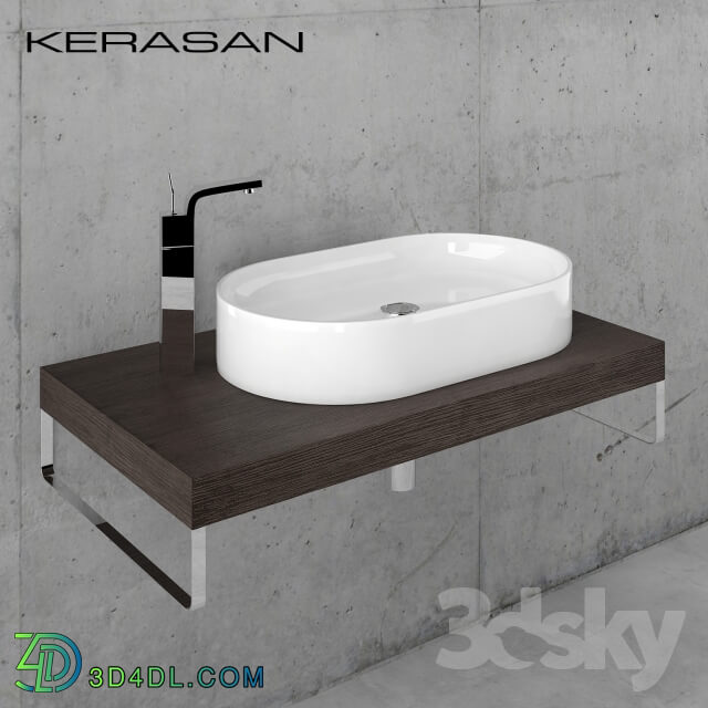 Wash basin - Sink Kerasan Ciotola with worktop