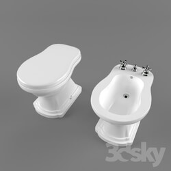 Toilet and Bidet - classic style 