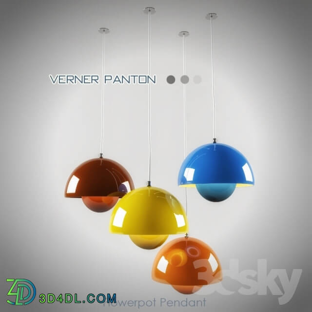 Ceiling light - Verner Panton Flowerpot Pendant