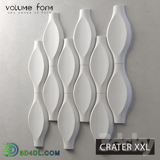 3D panel - _OM_ CRATER XXL