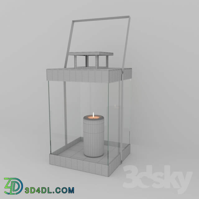 Other decorative objects - Sleek Hurricane Lantern