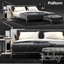 Bed - Poliform Park Bed 