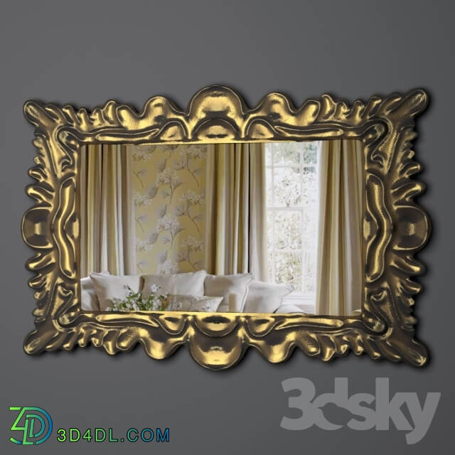 Mirror - Mirror in a gold frame