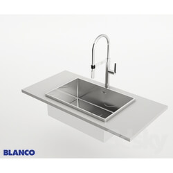 Sink - Blanco Culina Faucet and Blanco Attika 26 _quot_large bowl 