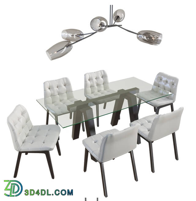 Table _ Chair - Bontempi Casa Aron Table