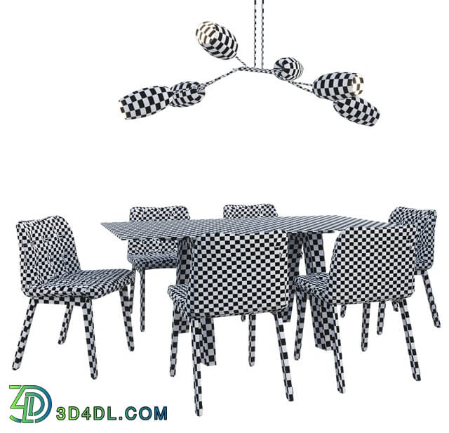 Table _ Chair - Bontempi Casa Aron Table