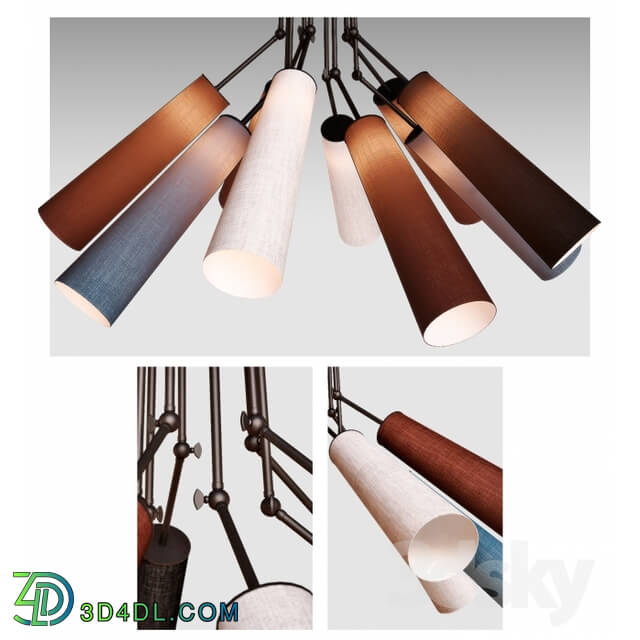 Ceiling light - KARE Pendant Lamp Multi Speaker 10-lite